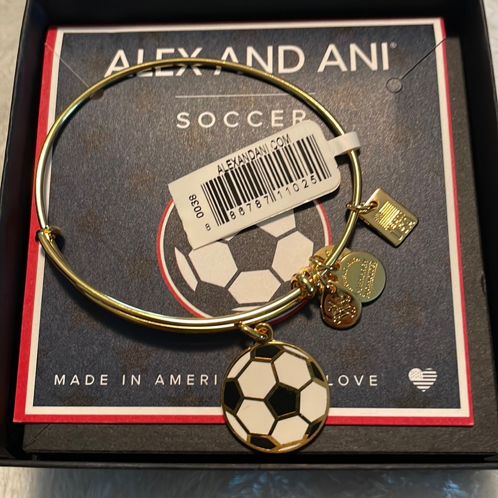 Alex and Ani soccer bracelet